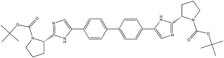 	1-Pyrrolidinecarboxylic acid, 2,2'-([1,1'-biphenyl]-4,4'-diyldi-1H-iMidazole-5,2-diyl)bis-, 1,1'-bis(1,1-diMethylethyl) ester, (2S,2'S)-