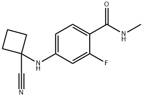 	4-(1-CYANOCYCLOBUTYLAMINO)-2-FLUORO-N-METHYLBENZAMIDE