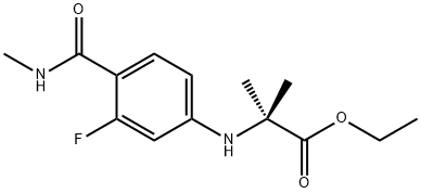 ethyl 2-(3-fluoro-4-(MethylcarbaMoyl)phenylaMino)-2-Methylpropanoate